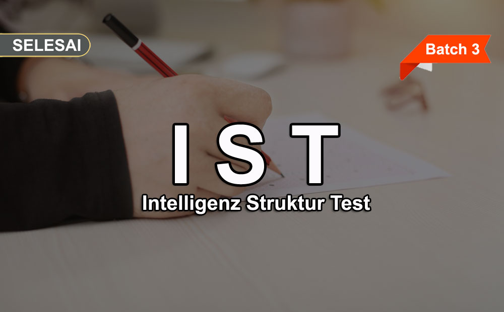 Training IST (Intelligenz Struktur Test) Online (Batch 3)